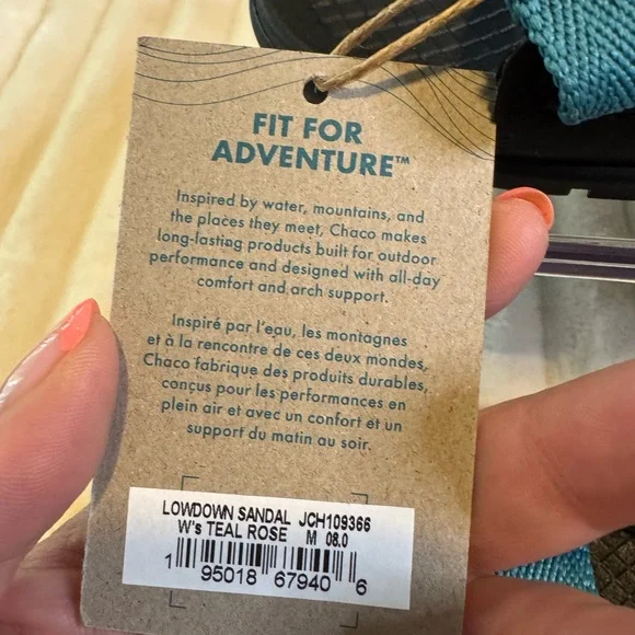 Chaco Lowdown Sandal Women Teal Rose - Picture 5 of 7